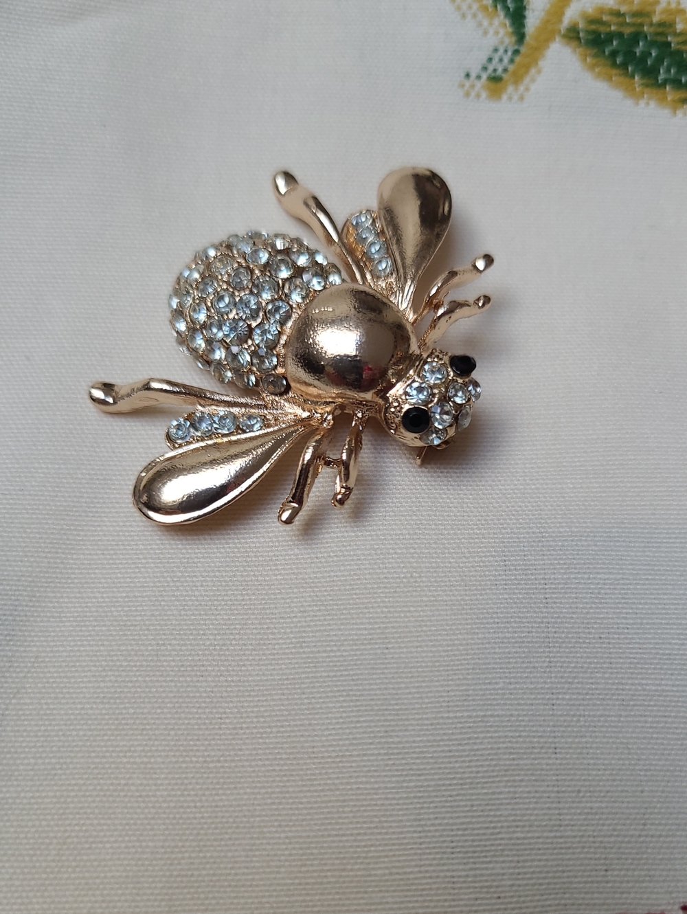 NOS Vintage Talbots Swarovski Crystal Bumblebee Brooch Pin, Factory Sealed Z357